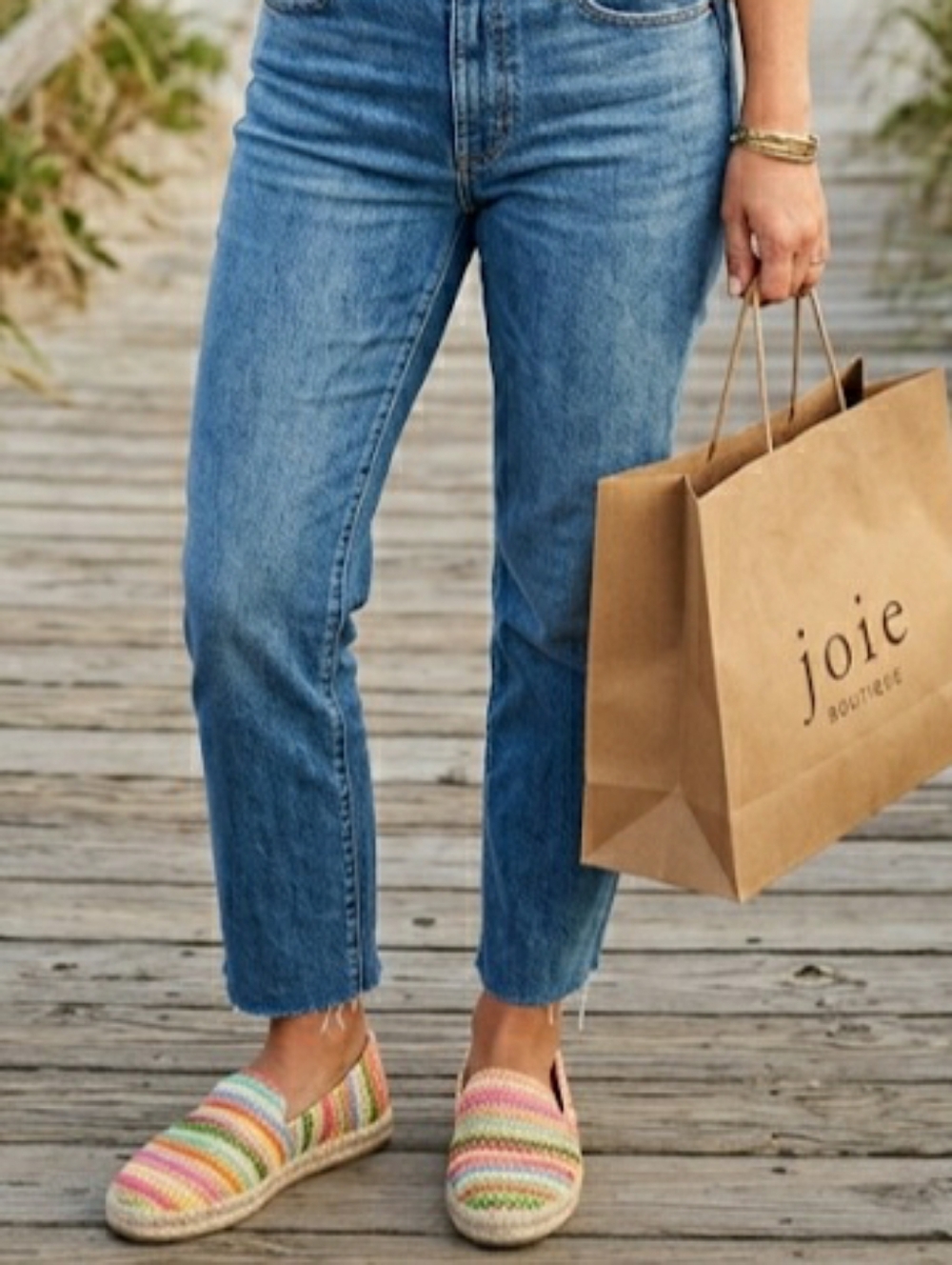 Joie Woven Boho Multi Color Espadrille Slip On Flats